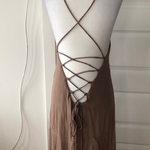 NWT Girl & the Sun Beige Dress - Picture 1 of 5